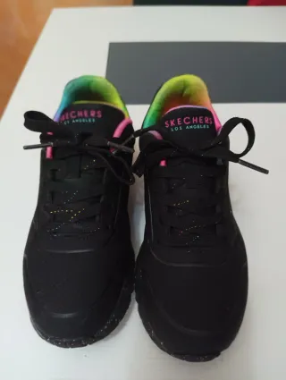 Zapatillas Skechers Mujer Negro Multicolor
