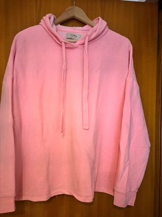 Sudadera Pull&Bear Rosa Talla M