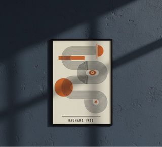 Poster Bauhaus 1923 Astratto Moderno Cornice A4