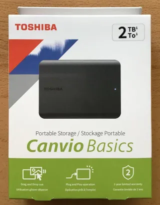 Disco duro portátil Toshiba 2TB Canvio Basics
