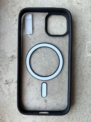 Cover iPhone 14 MagSafe Nero e Trasparente