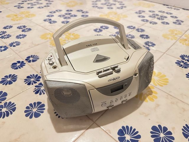 Lettore CD e Radio Beige/Grigio