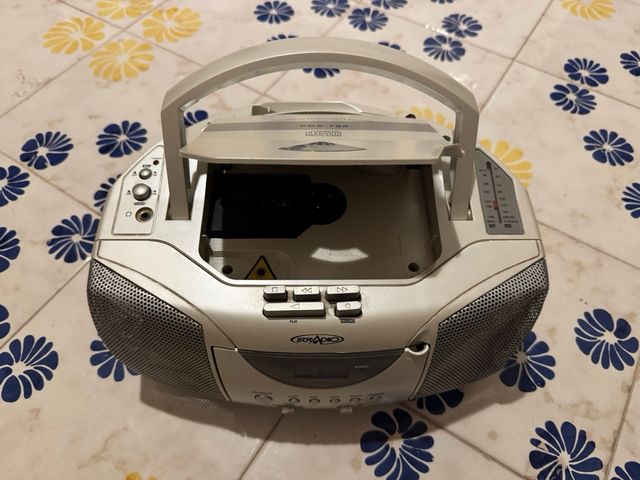 Lettore CD e Radio Beige/Grigio