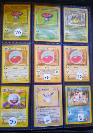 Cartas Pokémon Originales Antiguas