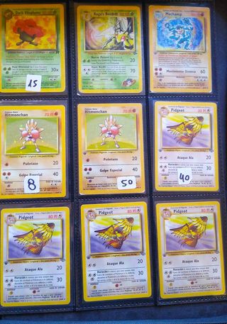 Cartas Pokémon Originales Antiguas