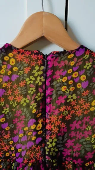 Vestido floral niña 4-5 años