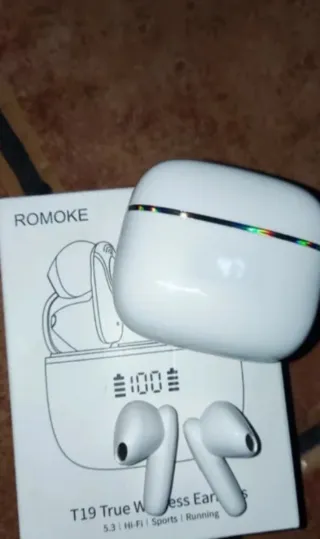 Auriculares Bluetooth Romoke T19 Blancos