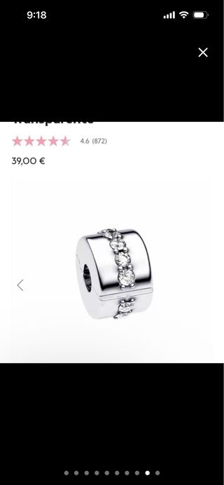 Pandora Clip Plata Circonitas