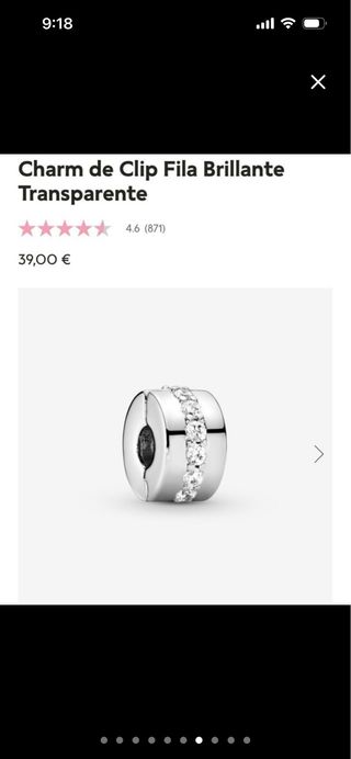Pandora Clip Plata Circonitas