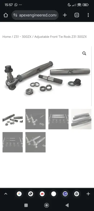 Brazos Suspensión Regulables Nissan Z31