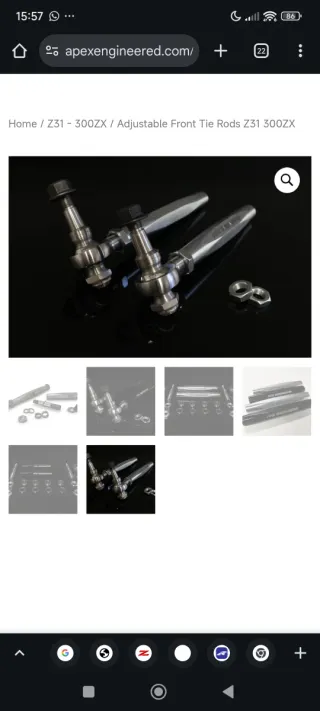 Brazos Suspensión Regulables Nissan Z31