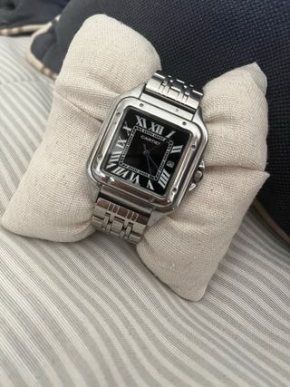 Reloj Cartier Santos 39-42mm Negro/Plata