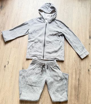 Chándal Nike Fleece Cremallera Gris