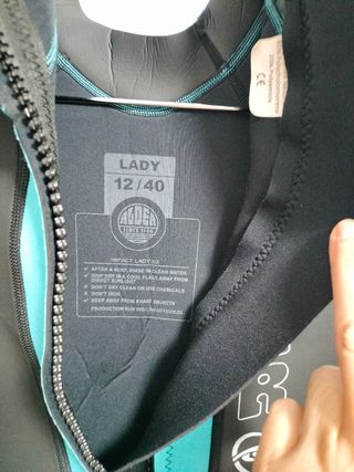 Traje neopreno Alder mujer azul y turquesa