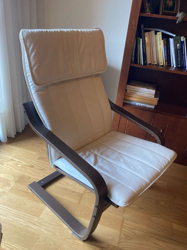 Reposapiés Ikea Beige y Marrón