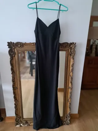 Vestido negro largo de fiesta