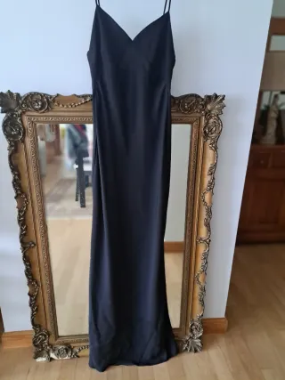 Vestido negro largo de fiesta