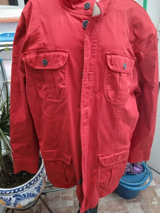 Chaqueta roja hombre