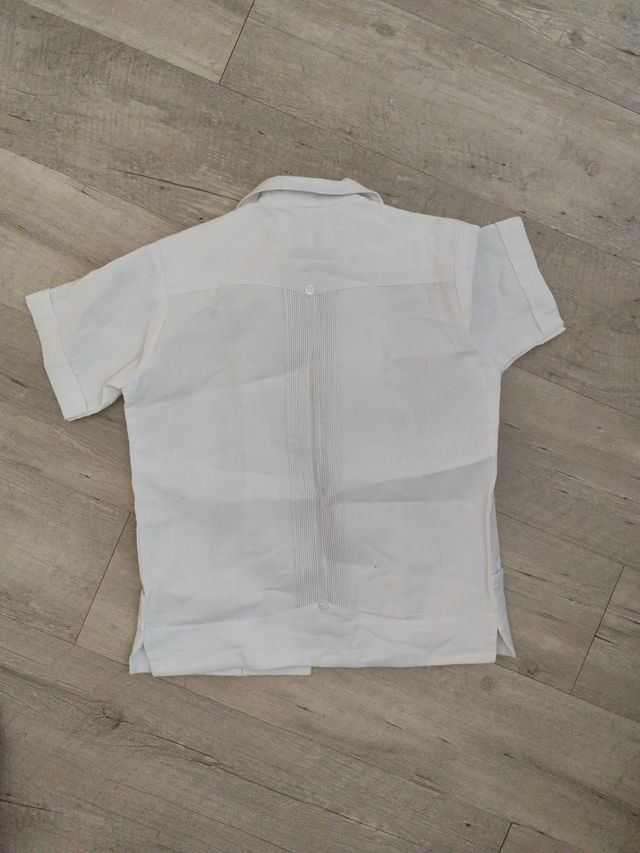 Camisa elegante niño bordada  deshilada p evento