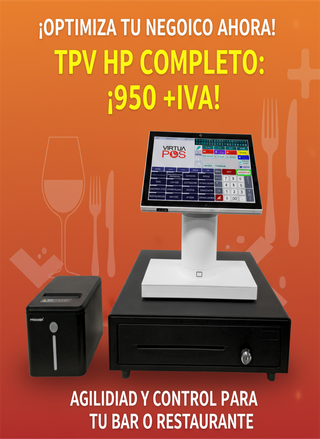 TPV HP Completo para Bar/Restaurante