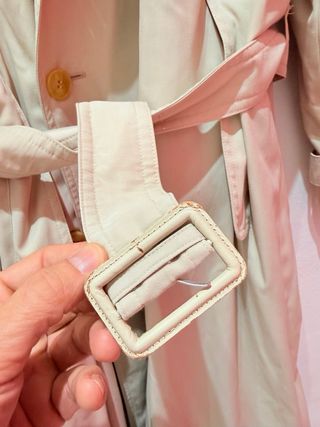 Gabardina seda Burberrys Vintage Beige Talla L