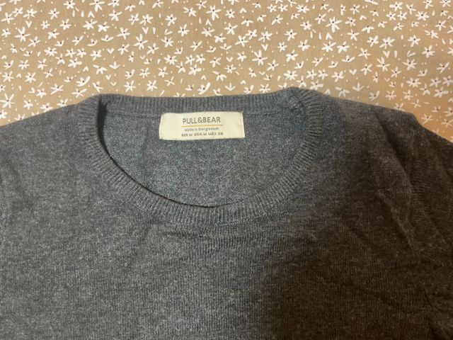 Camiseta de punto Pull&Bear gris talla M