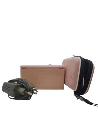 CONSOLA NINTENDO DS LITE ROSA + CARGADOR + FUNDA