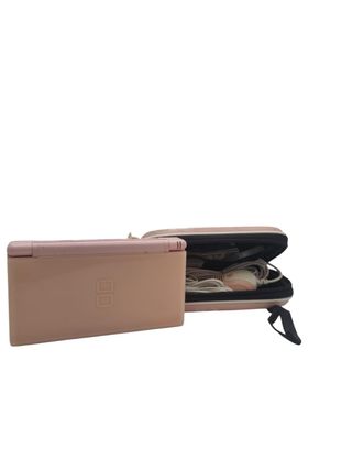 CONSOLA NINTENDO DS LITE ROSA + CARGADOR + FUNDA