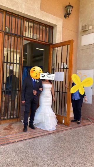 Vestido de Novia Sirena con Volantes