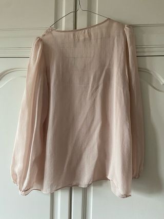 Camisa rosa manga larga 