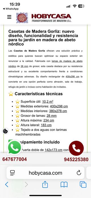 busco Montador cobertizo madera 12 m2