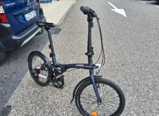 Bici plegable B'TWIN Tilt500 azul