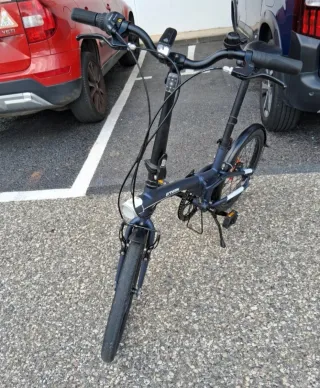 Bici plegable B'TWIN Tilt500 azul