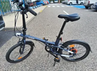 Bici plegable B'TWIN Tilt500 azul