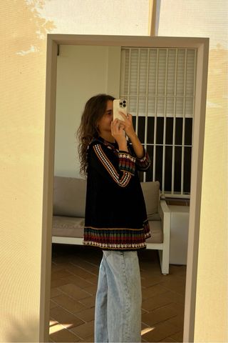 Chaqueta Zara bordada