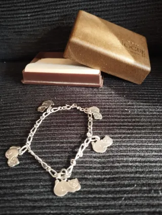 Bracciale in argento per bambini Kitten