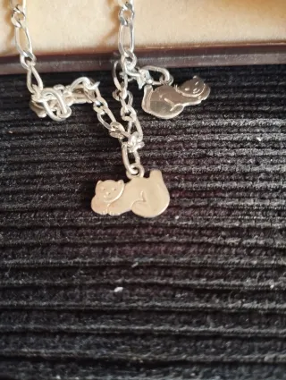 Bracciale in argento per bambini Kitten