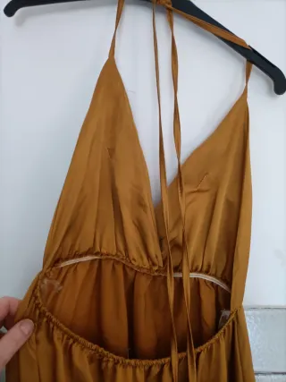 Abito lungo donna oro taglia unica