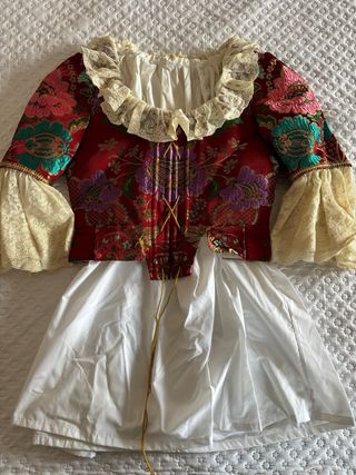 Traje Fallera Adolescente completo rojo