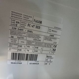 FRIGORÍFICO FAGOR EN INOX NO FROST 