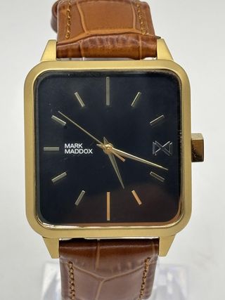 RELOJ MARK MADDOX HM7104 CORREA DE CUERO MARRON