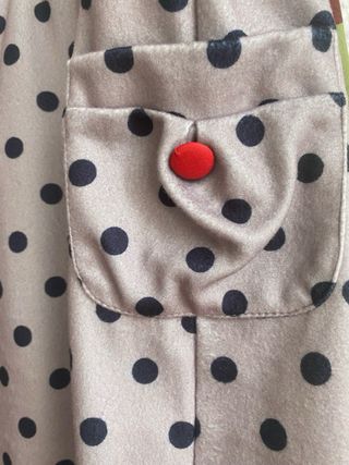 Falda lunares gris y negra TXXL