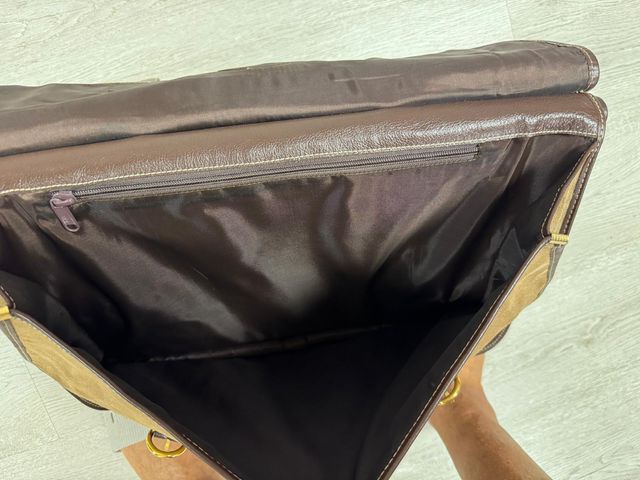 Maletín de piel y ante