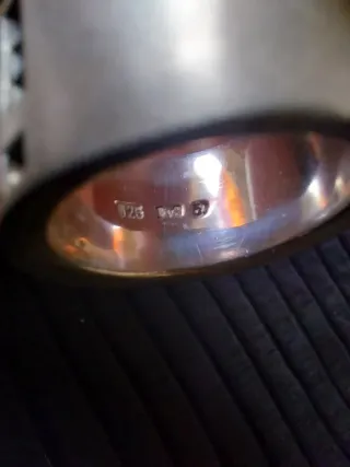 Anillo plata 925, unisex, peso 21 gramos, 2 logos