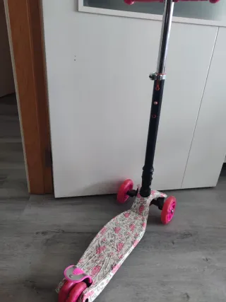 Patinete plegable de 3 ruedas para niña 
