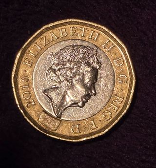 Moneda Libra Inglaterra 2016