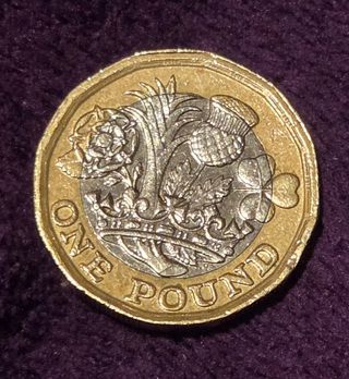 Moneda Libra Inglaterra 2016