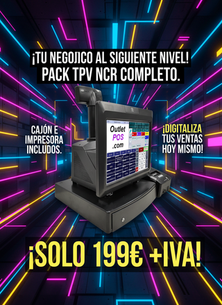 TPV NCR Completo: Cajón e Impresora