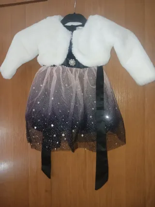 Bolero niña blanco peluche