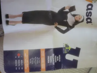 Disfraz Monja Adulto Talla M /L